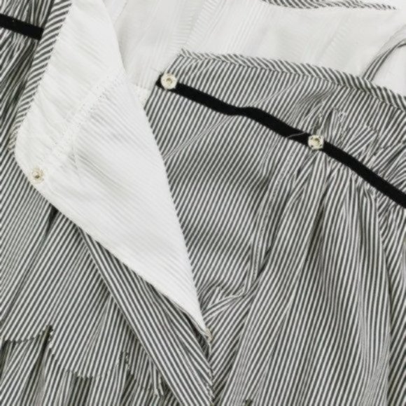 SALE Marc Jacobs Striped Tiered Scallop Trim Dress - Picture 9 of 10